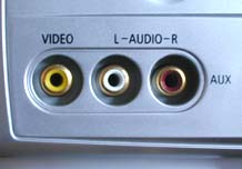 Connettori su di un VCR